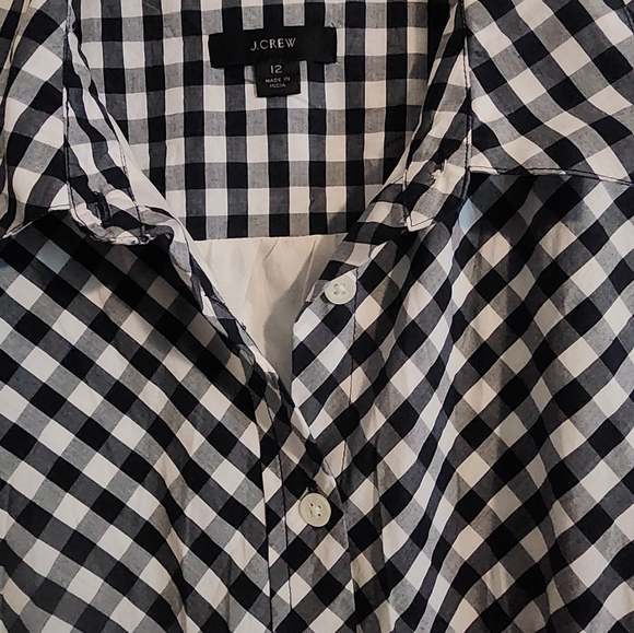 EUC J. Crew Gingham midi dress. Sz 12 with Pockets!! - Picture 5 of 5